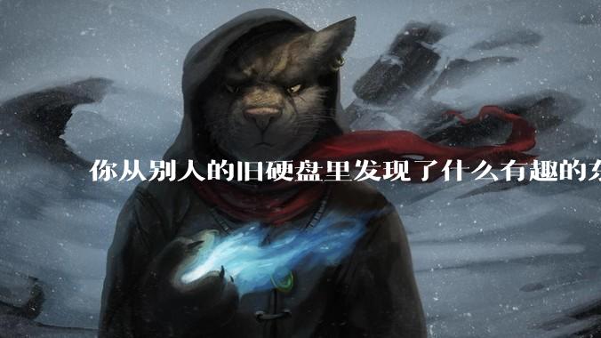 你从别人的旧硬盘里发现了什么有趣的东西？